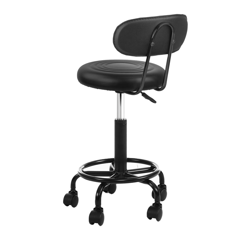 Artiss 2X Salon Stool Swivel Backrest Chair Barber Hairdressing Hydraulic Lift | Auzzi Store