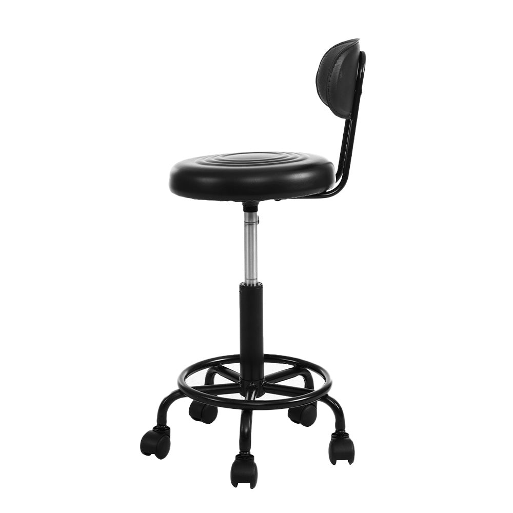 Artiss 2X Salon Stool Swivel Backrest Chair Barber Hairdressing Hydraulic Lift | Auzzi Store