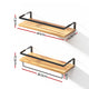 Artiss 2x Floating Wall Shelves Brackets Towel Rail Rack DIY Wall Mount Rack | Auzzi Store