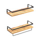 Artiss 2x Floating Wall Shelves Brackets Towel Rail Rack DIY Wall Mount Rack | Auzzi Store