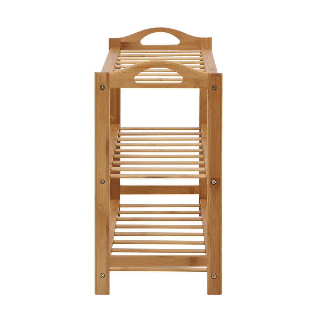 Artiss 3 Tiers Bamboo Shoe Rack Storage Organiser Wooden Shelf Stand Shelves | Auzzi Store