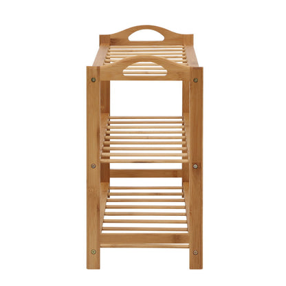 Artiss 3 Tiers Bamboo Shoe Rack Storage Organiser Wooden Shelf Stand Shelves | Auzzi Store