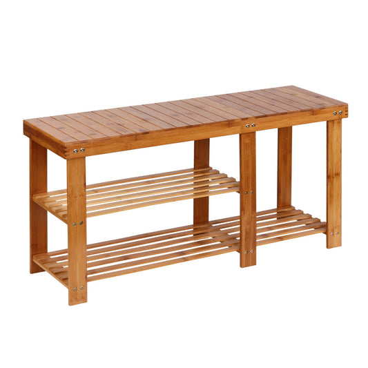 Artiss Bamboo Shoe Rack Bench | Auzzi Store