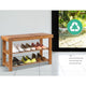 Artiss Bamboo Shoe Rack Wooden Seat Bench Organiser Shelf Stool | Auzzi Store