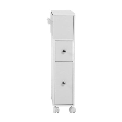 Artiss Bathroom Cabinet Toilet Storage Caddy Holder w/ Wheels | Auzzi Store