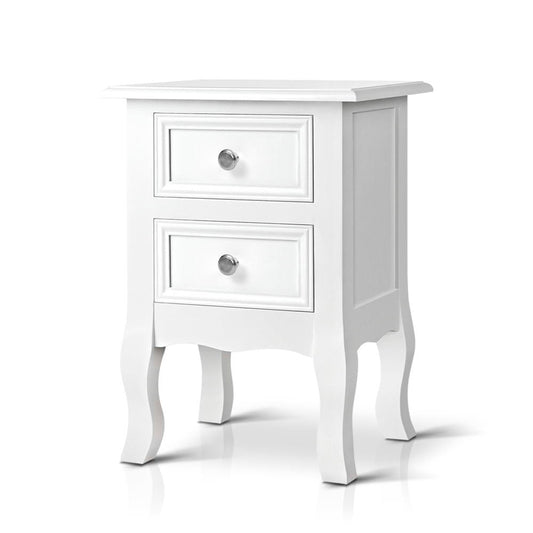 Artiss Bedside Tables Drawers Side Table French Storage Cabinet Nightstand Lamp | Auzzi Store
