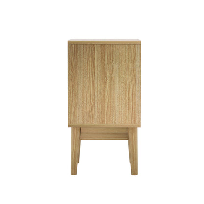 Artiss Bedside Tables Rattan Drawers Side Table Nightstand Storage Cabinet Wood | Auzzi Store