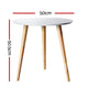 Artiss Coffee Table Round Side End Tables Bedside Furniture Wooden Scandinavian | Auzzi Store