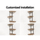 Artiss Floating Wall Shelves Brackets 3 Tiers Corner Display DIY Wall Mount Rack | Auzzi Store