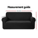 Artiss High Stretch Sofa Cover Couch Lounge Protector Slipcovers 3 Seater Black | Auzzi Store