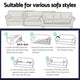 Artiss High Stretch Sofa Cover Couch Lounge Protector Slipcovers 3 Seater Black | Auzzi Store