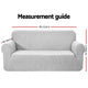 Artiss High Stretch Sofa Cover Couch Lounge Protector Slipcovers 3 Seater Grey | Auzzi Store