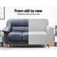 Artiss High Stretch Sofa Cover Couch Lounge Protector Slipcovers 3 Seater Grey | Auzzi Store