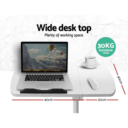 Artiss Laptop Table Desk Adjustable Stand - White | Auzzi Store