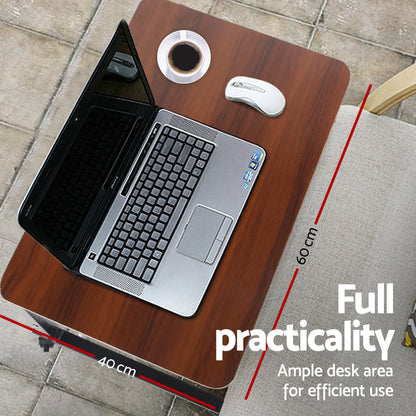 Artiss Laptop Table Desk Portable - Dark Wood | Auzzi Store