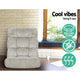 Artiss Lounge Sofa Floor Recliner Futon Chaise Folding Couch Grey | Auzzi Store