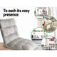 Artiss Lounge Sofa Floor Recliner Futon Chaise Folding Couch Grey | Auzzi Store