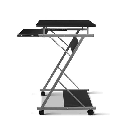 Artiss Metal Pull Out Table Desk - Black | Auzzi Store