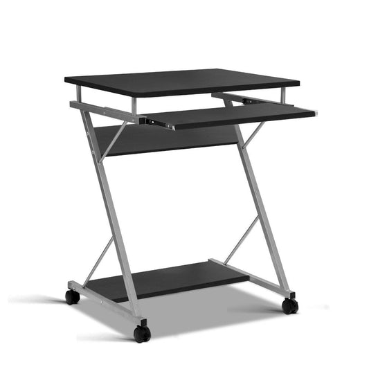 Artiss Metal Pull Out Table Desk - Black | Auzzi Store