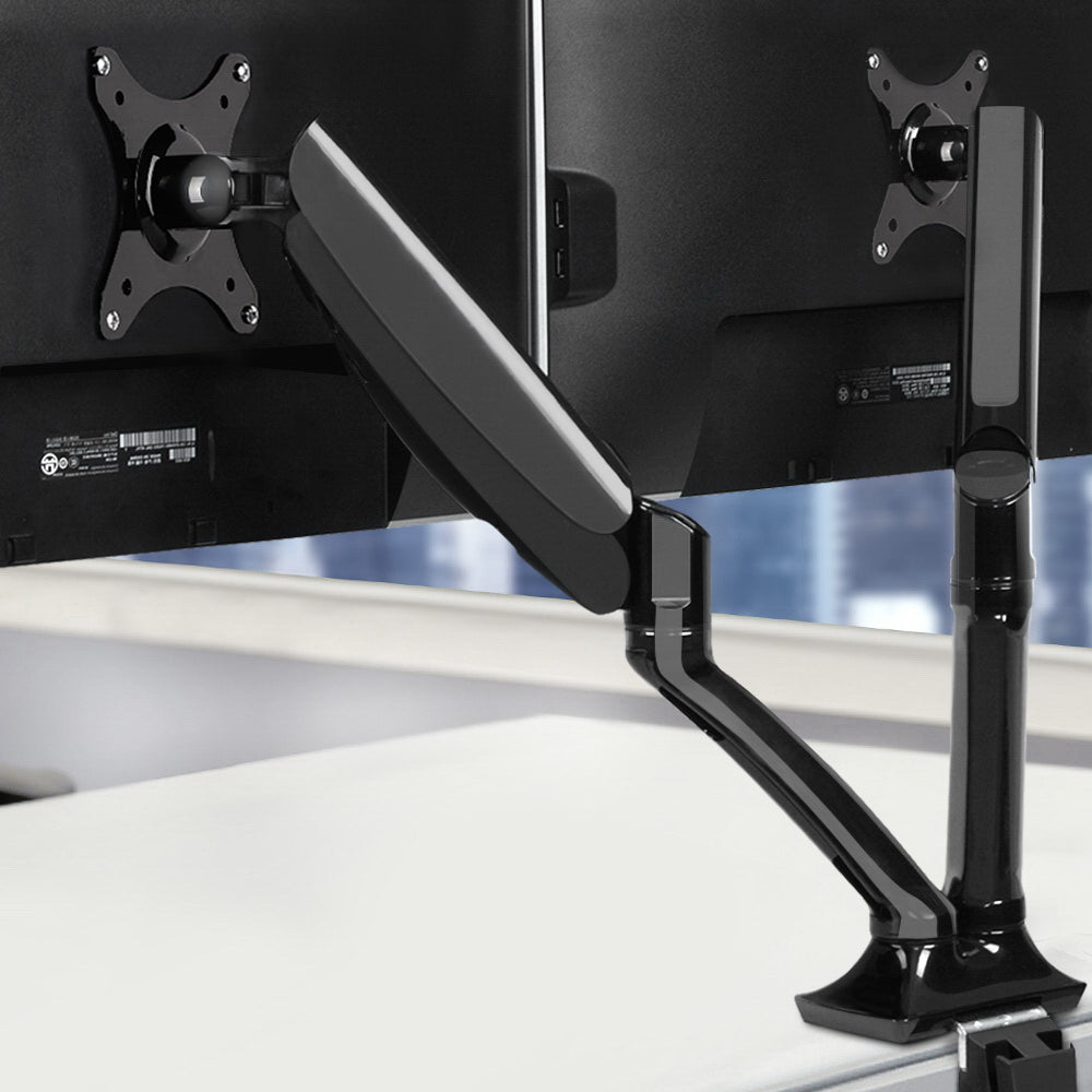 Artiss Monitor Arm Mount Dual Gas Black | Auzzi Store