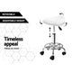 Artiss Saddle Salon Stool White PU Swivel Barber Hair Dress Chair Hydraulic Lift | Auzzi Store