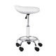 Artiss Saddle Salon Stool White PU Swivel Barber Hair Dress Chair Hydraulic Lift | Auzzi Store