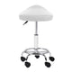 Artiss Saddle Salon Stool White PU Swivel Barber Hair Dress Chair Hydraulic Lift | Auzzi Store
