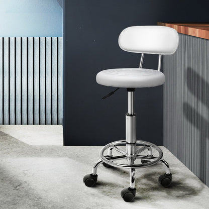 Artiss Salon Stool Swivel Barber Chair Backrest Hairdressing Hydraulic Height | Auzzi Store