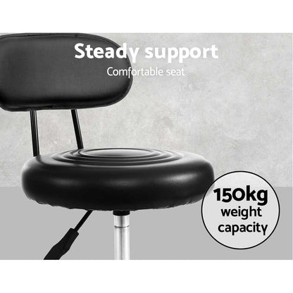 Artiss Salon Stool Swivel Chairs with Back Barber Beauty Hydralic Lift | Auzzi Store