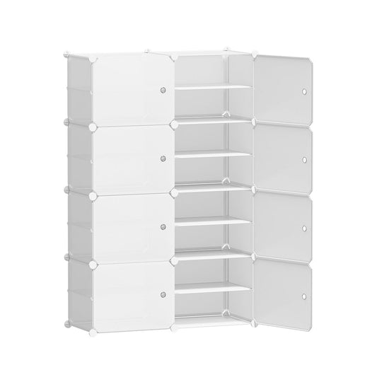 Artiss Shoe Cabinet DIY Storage Cube Shoe Box White Portable Organiser Stand | Auzzi Store