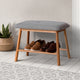 Artiss Shoe Rack Seat Bench Chair Shelf Organisers Bamboo Grey | Auzzi Store