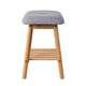 Artiss Shoe Rack Seat Bench Chair Shelf Organisers Bamboo Grey | Auzzi Store