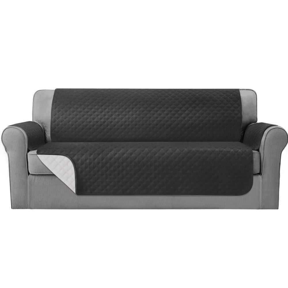 Artiss Sofa Cover Quilted Couch Covers 100% Water Resistant 4 Seater Dark Grey | Auzzi Store