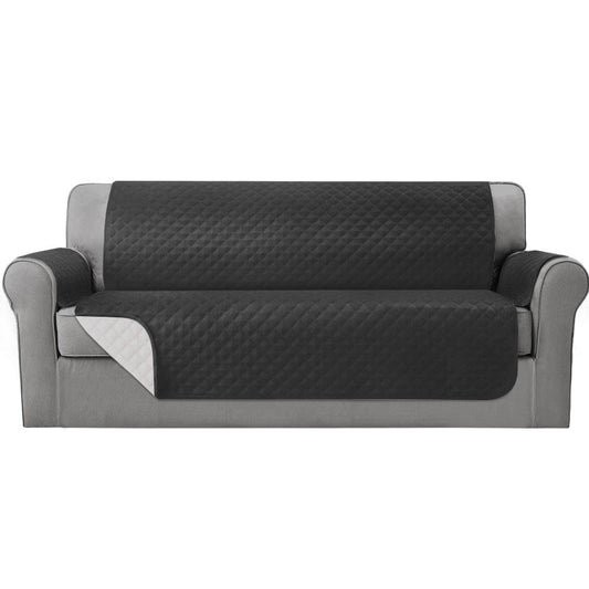 Artiss Sofa Cover Quilted Couch Covers 100% Water Resistant 4 Seater Dark Grey | Auzzi Store