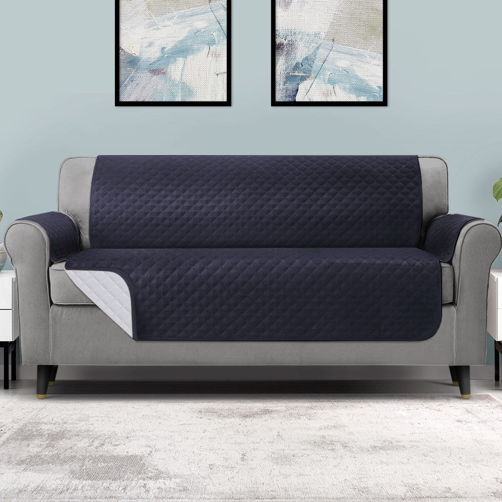 Artiss Sofa Cover Quilted Couch Covers 100% Water Resistant 4 Seater Dark Grey | Auzzi Store