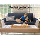 Artiss Sofa Cover Quilted Couch Covers Lounge Protector Slipcovers 3 Seater Dark Grey | Auzzi Store