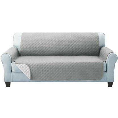 Artiss Sofa Cover Quilted Couch Covers Lounge Protector Slipcovers 3 Seater Grey | Auzzi Store
