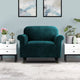 Artiss Velvet Sofa Cover Plush Couch Cover Lounge Slipcover 1 Seater Agate Green | Auzzi Store