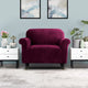 Artiss Velvet Sofa Cover Plush Couch Cover Lounge Slipcover 1 Seater Ruby Red | Auzzi Store