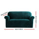 Artiss Velvet Sofa Cover Plush Couch Cover Lounge Slipcover 2 Seater Agate Green | Auzzi Store