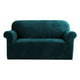 Artiss Velvet Sofa Cover Plush Couch Cover Lounge Slipcover 2 Seater Agate Green | Auzzi Store