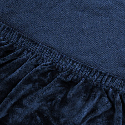 Artiss Sofa Cover Couch Covers 2 Seater Velvet Sapphire