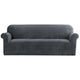 Artiss Velvet Sofa Cover Plush Couch Cover Lounge Slipcover 4 Seater Grey | Auzzi Store
