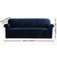 Artiss Velvet Sofa Cover Plush Couch Cover Lounge Slipcover 4 Seater Sapphire | Auzzi Store