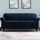 Artiss Velvet Sofa Cover Plush Couch Cover Lounge Slipcover 4 Seater Sapphire | Auzzi Store