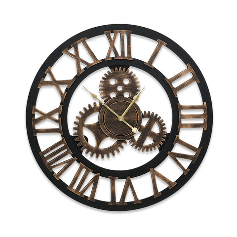 Artiss Wall Clock 80CM Large Modern Vintage Retro Luxury Art Metal Home Decor | Auzzi Store