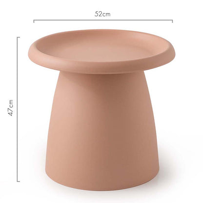 ArtissIn Coffee Table Mushroom Nordic Round Small Side Table 50CM Pink | Auzzi Store