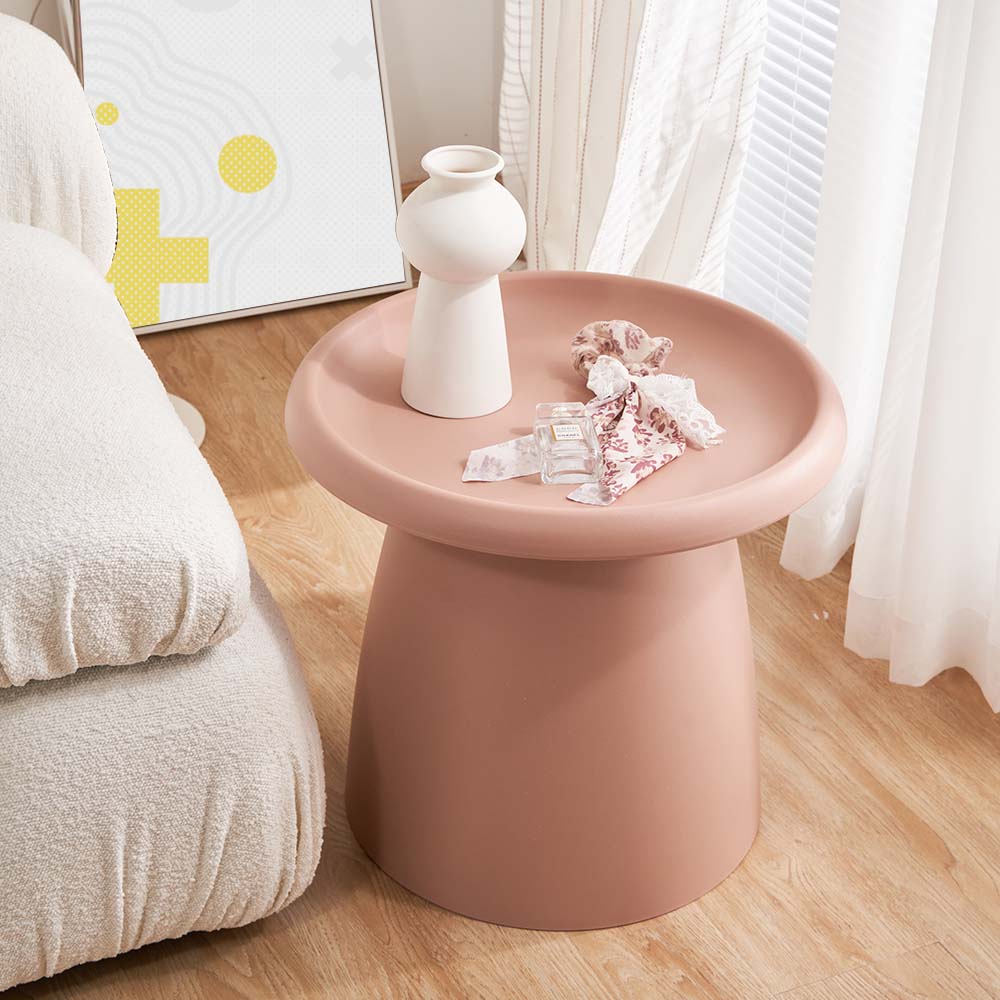 ArtissIn Coffee Table Mushroom Nordic Round Small Side Table 50CM Pink | Auzzi Store