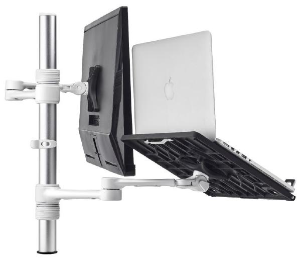 Atdec Notebook monitor arm combo mount - White | Auzzi Store