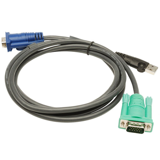 Aten 1.8m 3in1 VGA, USB Console KVM Split Cable HDB-15M to SPHD-15M | Auzzi Store